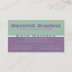 Professional Color Duos Business Card