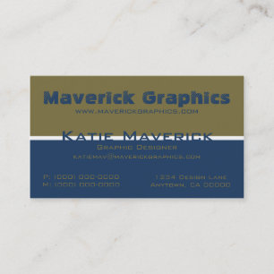 Professional Color Duos Business Card