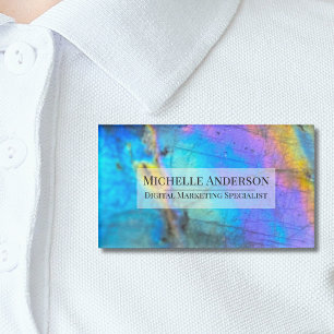 Professional Colorful Job Title Name Tag