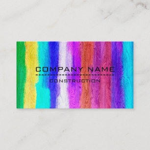 Professional Colorful Modern Wood Look #18 Business Card