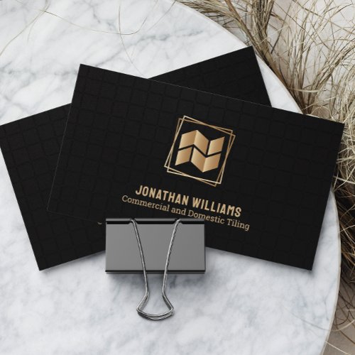 Professional Commercial and Domestic Tiling Logo  Business Card
