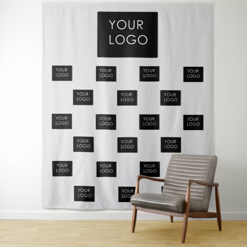 Professional Company Business Logo Grey Backdrop