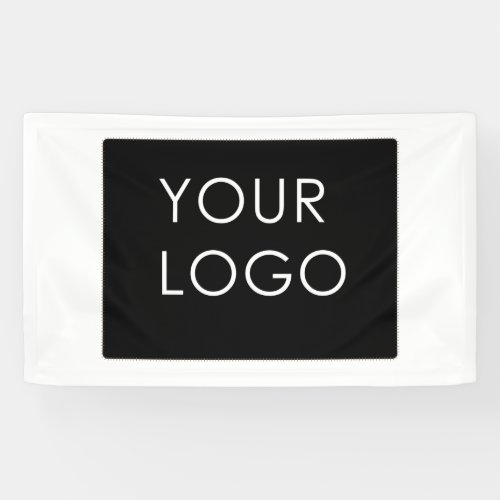 Professional Company Business Logo Only White Banner