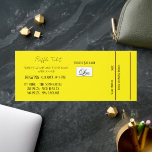 Professional Company Corporate Event Raffle Ticket