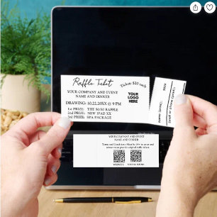 Professional Company Corporate Event Raffle  Tickets