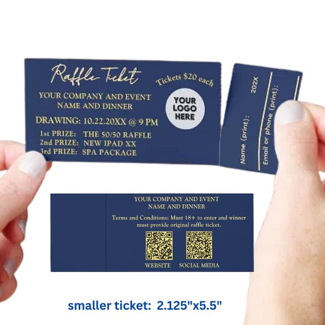 Professional Company Corporate Event Raffle  Tickets (Creator Uploaded)