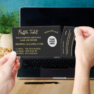 Professional Company Corporate Event Raffle  Tickets