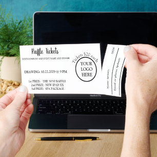Professional Company Corporate Event Raffle Tickets