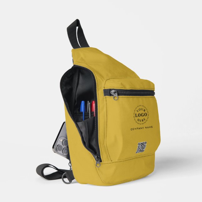 Professional Company Info M Gold Sling Bag Print (Open)