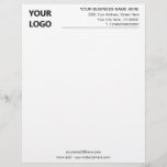 Professional Company Letterhead with Logo and Text<br><div class="desc">Custom Font and Colors - Your Business Letterhead with Logo - Add Your Logo - Image / Business Name - Company / Address - Contact Information / more - Resize and move or remove and add elements / image with Customization tool. Coose font / size / color ! Good Luck...</div>