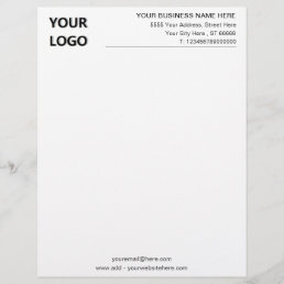 Professional Company Letterhead with Logo and Text