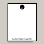 Professional Company Logo Black Border Mail  Letterhead<br><div class="desc">A "Professional Company Logo Black Border Mail Letterhead" features a refined design with a striking black border and the company logo prominently displayed. This letterhead offers a polished, corporate look, highlighting key contact details while maintaining a professional and cohesive brand image. It’s perfect for businesses seeking a stylish yet formal...</div>