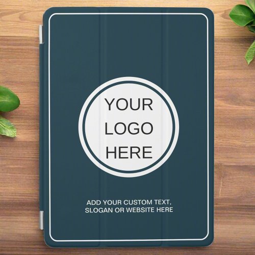 Professional Company Logo Clean simple Navy Blue iPad Air Cover