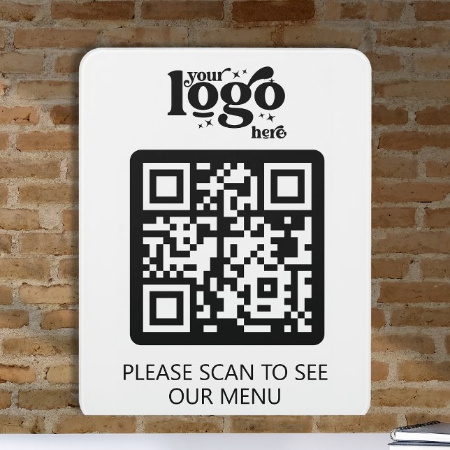 Professional Company Logo QR Code Business Acrylic Door Sign (Creator Uploaded)
