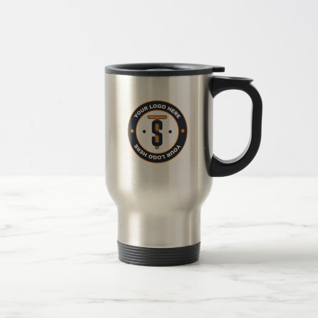 Professional Company Logo Travel Mug (Right)