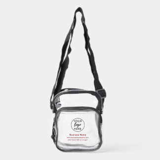 Professional Company Name Minimalist Modern Style Clear Crossbody Bag