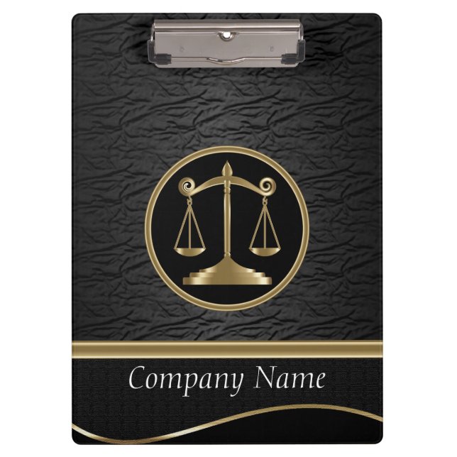Professional Company Style | Lawyers | DIY Text Clipboard (Front)