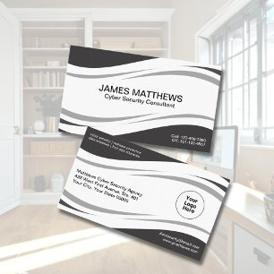 Professional Computer Cyber Security Consultant Business Card