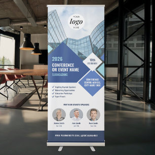 Professional Conference Business Event Marketing Retractable Banner