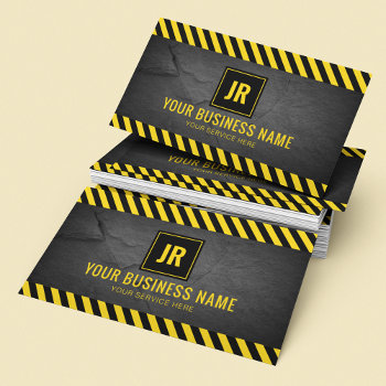 Professional Construction Builder Business Card by special_stationery at Zazzle