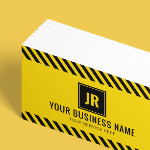 Professional Construction Contractor Business Card