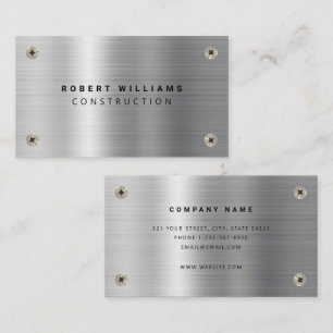 Professional Construction Handyman Business Card