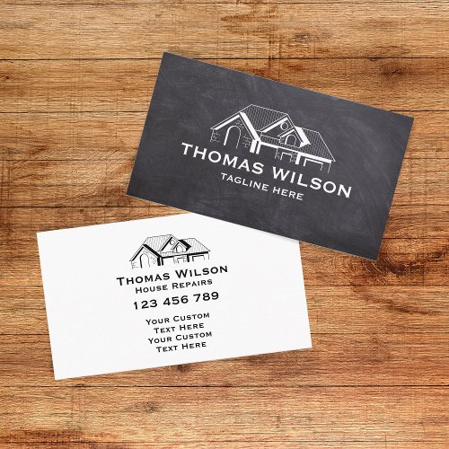 Professional Construction Handyman Carpenter Tools Business Card