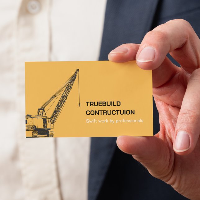 Professional Construction & Mechanical Engineer Business Card (Creator Uploaded)