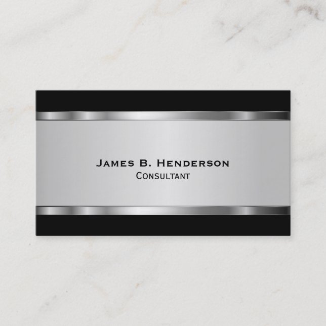 Professional Consultant Business Card (Front)