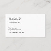 Professional Consultant Design Business Card (Back)
