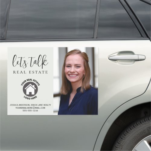 Professional Contact Info Photo Realty Car Magnet