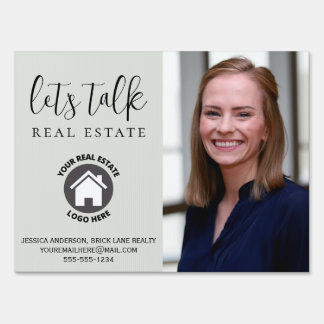 Professional Contact Info Photo Realty Sign