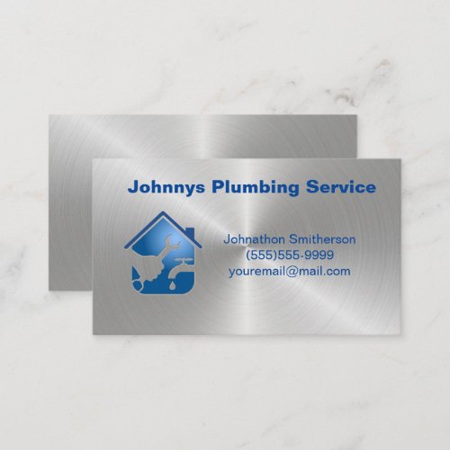 Professional Contractor Plumbing Service  Business Business Card