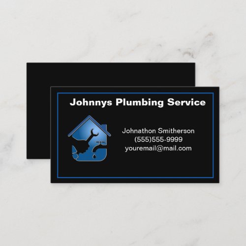 Professional Contractor Plumbing Service  Business Business Card