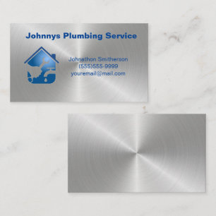 Professional Contractor Plumbing Service Business Card