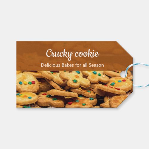 Professional Cookies Bakery Photo Business Card Gift Tags