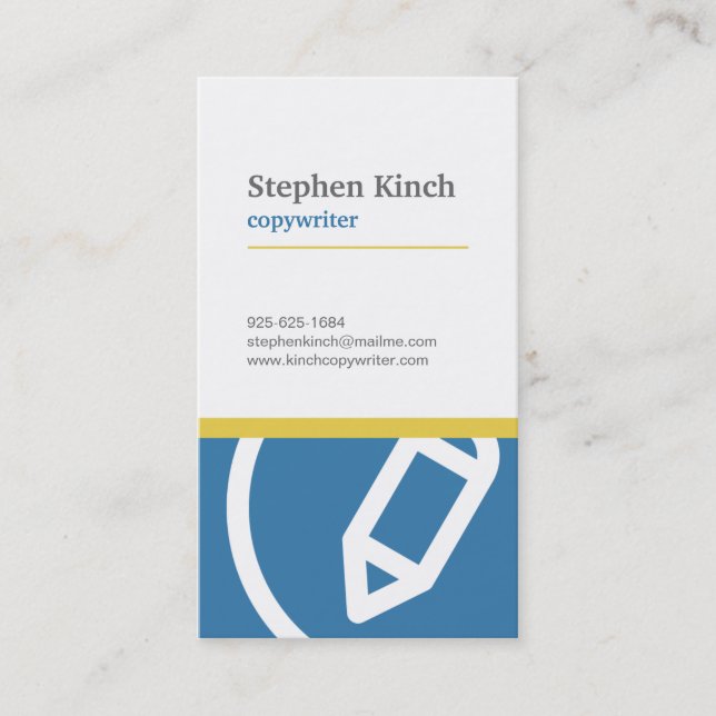 Professional Copywriter Business Card (Front)