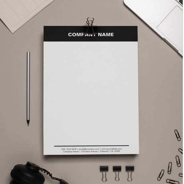 Professional Corporate Branded Company Promo  Letterhead (Creator Uploaded)