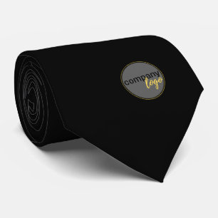 PROFESSIONAL CORPORATE BUSINESS COMPANY LOGO BLACK NECK TIE