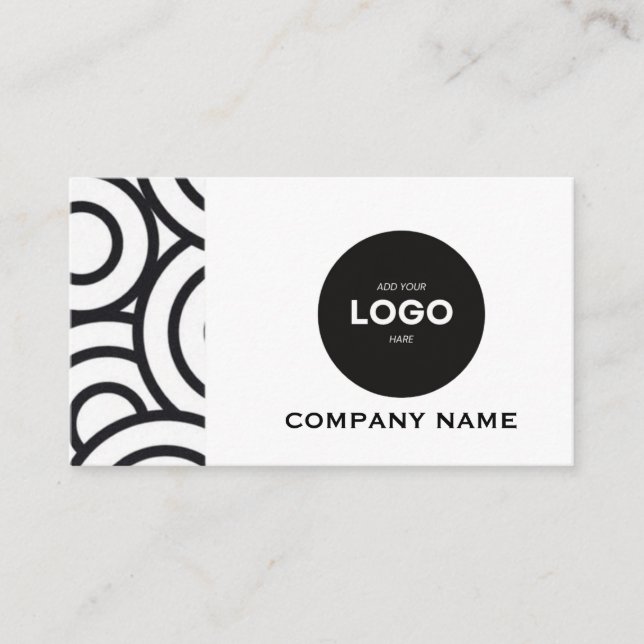 Professional Corporate Logo & QR Code Business Car Card (Front)