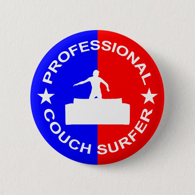 Professional Couch Surfer Button (Front)