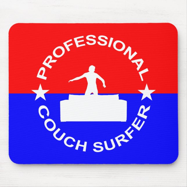 Professional Couch Surfer Mouse Pad (Front)