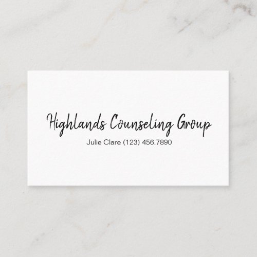 Professional Counseling Group Life Coach Business Business Card