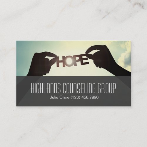 Professional Counseling Group Life Coach Business Card