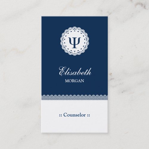 Professional Counselor _ Psychology Psi Symbol Business Card