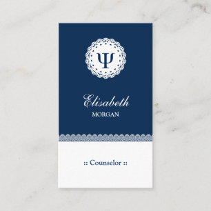 Professional Counselor - Psychology Psi Symbol Business Card