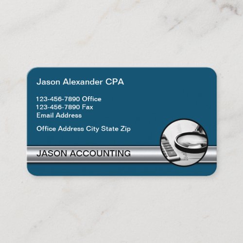 Professional CPA Accountant Business Cards Design