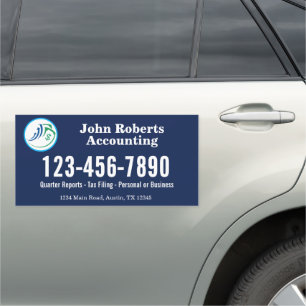 Professional CPA Firm Tax Bookkeeper Car Magnet