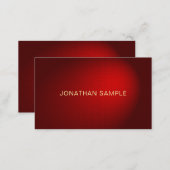 Professional Creative Black Red Damask Luxury Business Card (Front/Back)