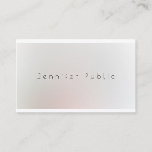 Professional Creative Design Chic Simple Luxury Business Card